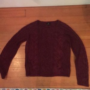 H and M red sweater. US small. Maroon. Never worn.